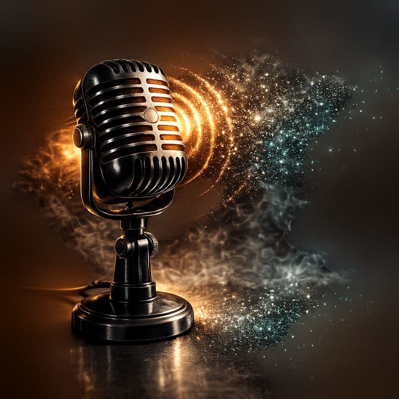 Microphone capturing fleeting ideas