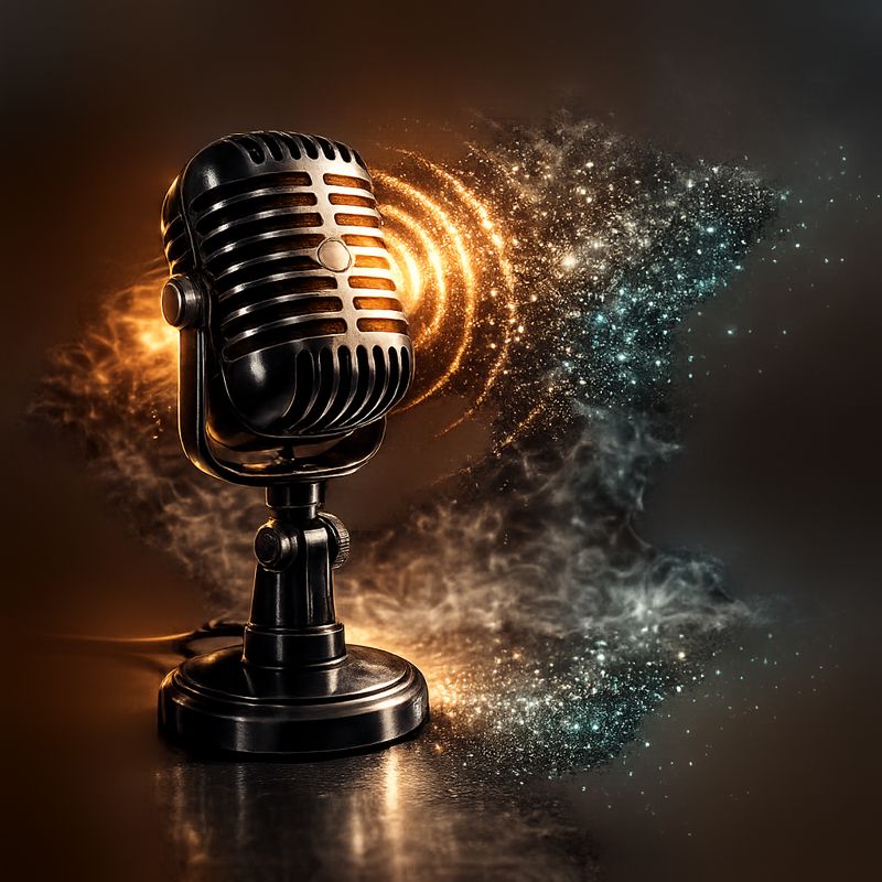 A microphone representing recent spoken moments